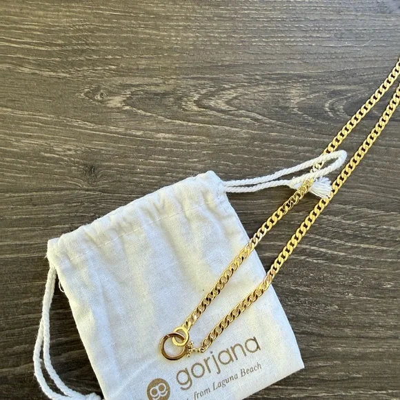 Gorjana Gold Curb Chain Necklace - Picture 1 of 1